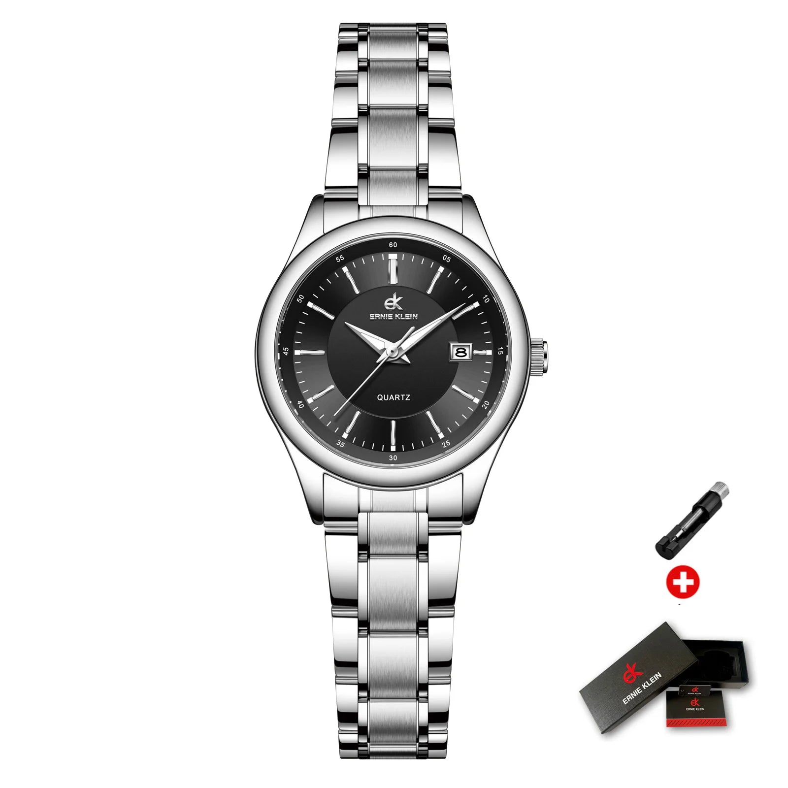 Elegant Wristwatch with Date and Luminous Dial