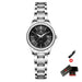 Elegant Wristwatch with Date and Luminous Dial - Black