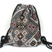 Backpack Drawstring Ethnic Pattern Bag Boho Chic - No V11