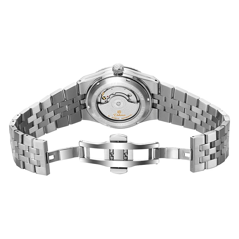 Wristwatch Automatic Calendar Honeycomb Pattern Dial