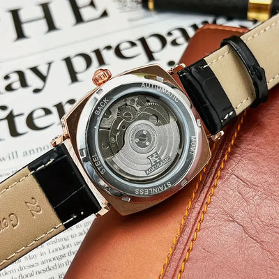 Watch With Skeleton Movement Timepiece For Daily Wear - WO2MEN