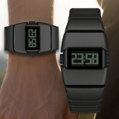 LED Digital Wristwatch Stopwatch Shock Resistant