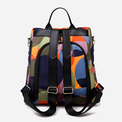 Geometric Pattern Anti Theft Backpack for Travel