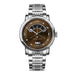 Mechanical Tourbillon Wristwatch with Date Window - Brown