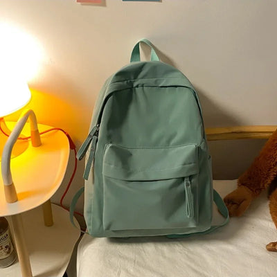 Waterproof Travel Backpack with Front Pocket Design - Green