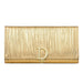 Wallet Bifold Textured Striped Pattern - Gold