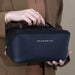 Silk Soft Cosmetic Organizer Case for Travel and Beauty - Black