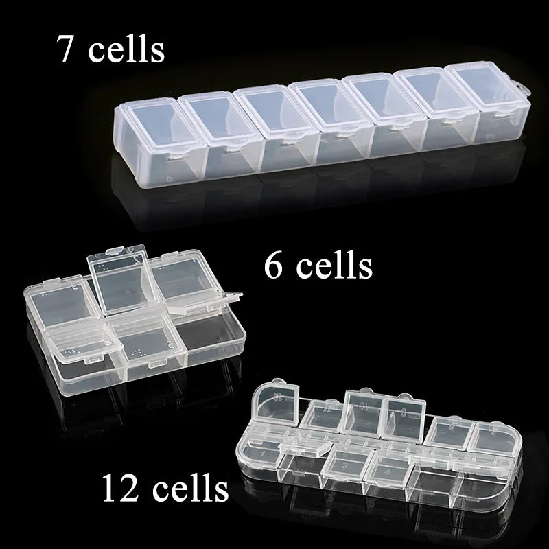 Transparent Jewelry Box With Adjustable Compartments