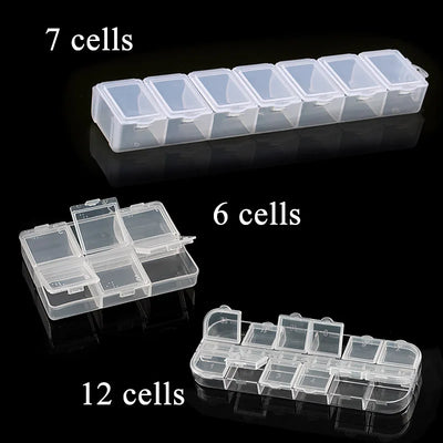 Transparent Jewelry Box With Adjustable Compartments