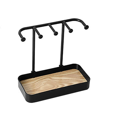 Jewellery Display Rack With Drawer And Wooden Base