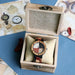 Woman Quartz Wristwatch Artisan Patchwork Dial - Rose