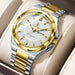 Sport Original Watch Luminous Dial Timepiece Everyday - Gold White