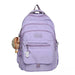 Backpack with Laptop Compartment Front Pocket - Purple