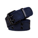 Belt with Grommet Eyelets And Adjustable Buckle - Dark Blue