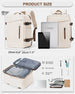 Travel Backpack with Multiple Pockets for Laptop - Beige Brown