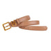 Belt with Square Buckle Adjustable for Trousers - Apricot