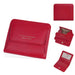 Slim Compact Wallet Card Holder with Coin Slot - Red