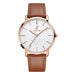 Watch Featuring Leather Strap and Quartz Movement - Colour 5