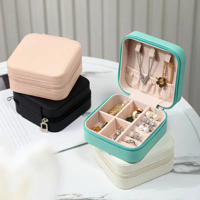 Petite Jewelry Box for Travel and Display Case Deluxe