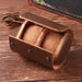 Watch Organizer Leather Case - Brown 2 Slots