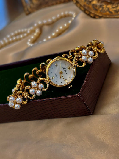 Watch Pearl Chain Bracelet Duo for Day and Evening - WO2MEN