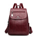 Backpack Softback with Front Zipper Compartment - Burgundy