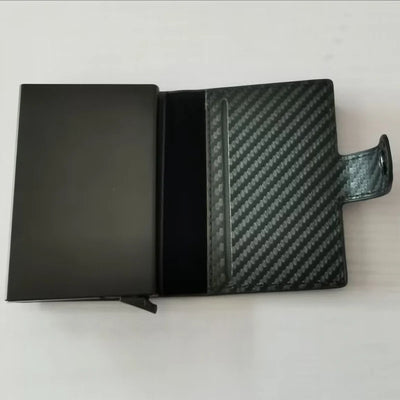 Minimal Card Holder Wallet with Quick Pop Up Access - WO2MEN