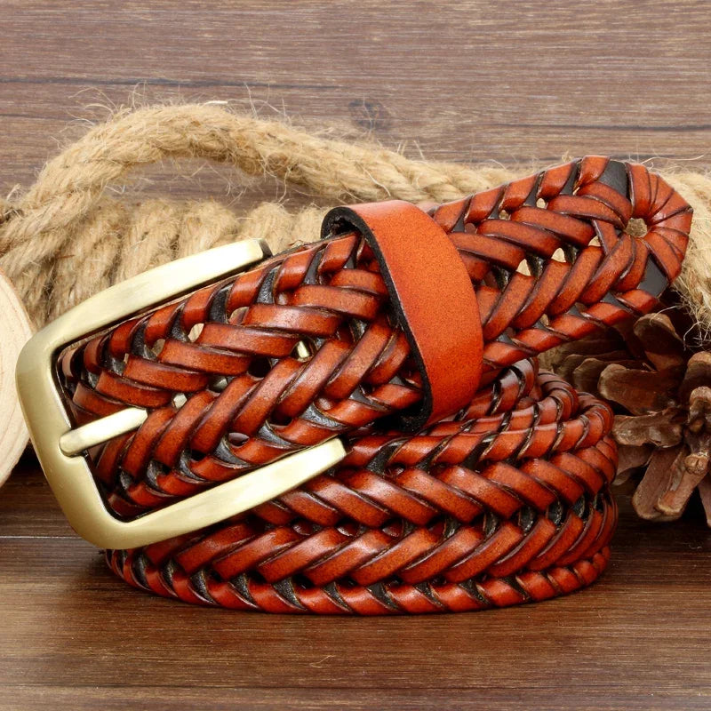 Belt Braided Strap Formal Accessory for Smart Casual Looks