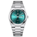 Luxury Sport Quartz Watch with Luminous Day Date - Silver Green