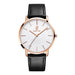 Watch Featuring Leather Strap and Quartz Movement - Colour 1