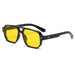 Sunglasses Double Bridge UV400 Eyewear - Black Yellow
