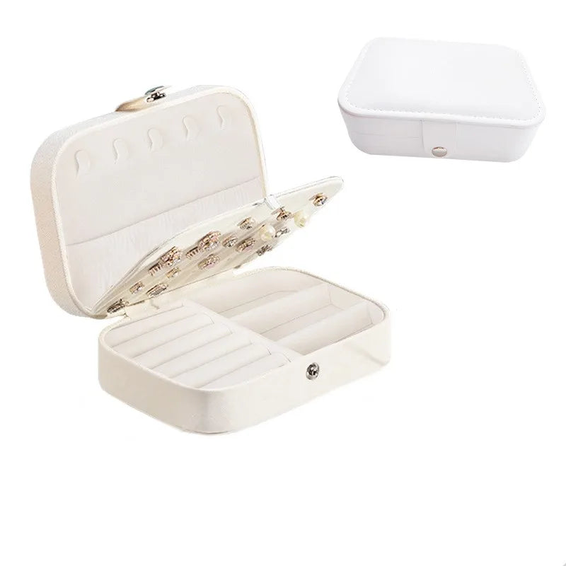 Travel Jewelry Organizer Box With Removable Dividers