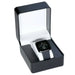 Watch Box with Cushioned Interior Clamshell Case - Black