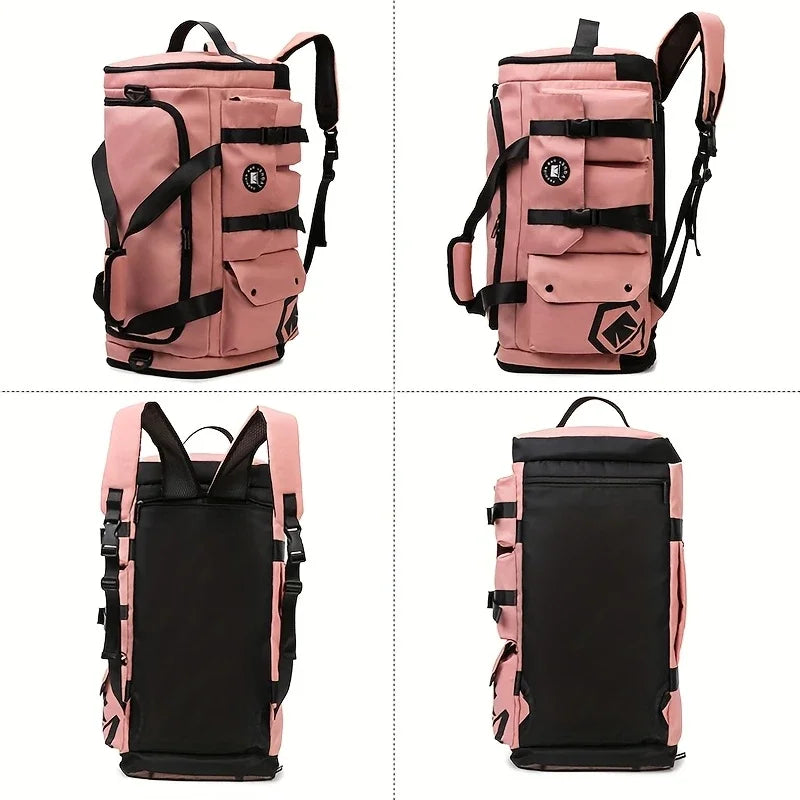 Backpack For Outdoors With Dual Pocket System Straps - WO2MEN