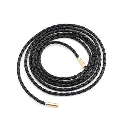 Round Braided Rope Belt with Knotted Waist Tie