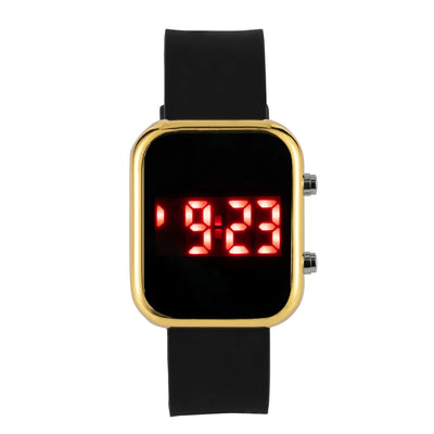 Digital LED Square Watch with Adjustable Strap