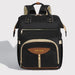 Diaper Backpack Large Capacity Travel Baby Bag - Black