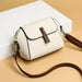 Shell Handbag with Adjustable Shoulder Strap Detachable - White