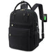 Tear Resistant Laptop Backpack With USB Charging Port - Black