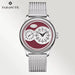 Mechanical Wristwatch Automatic Water Resistant - Red