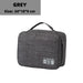 Compact Cable Organizer Bag for Travel On the Go Daily - Grey