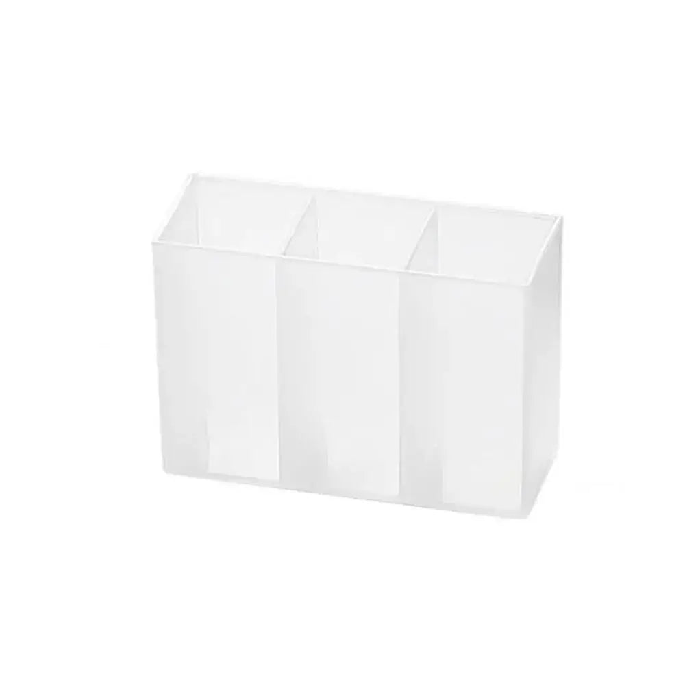 Transparent Wall Mounted Makeup Organizer Box 3 Grid - Single Colour