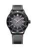 Automatic Mechanical Dive Watch with Sapphire Crystal - Leather Black