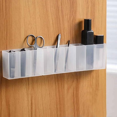 Transparent Wall Mounted Makeup Organizer Box 3 Grid