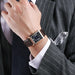 Timeless Rectangular Dial Timepiece For Everyday Wear - Brown Black