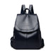 Backpack with Front Flap Pocket And Side Pockets - Dark Blue V2