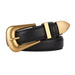 Belt with Classic Buckle for Everyday Wear And Dress - Black
