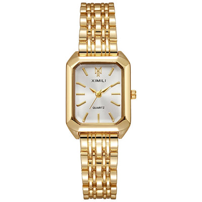 Rectangular Dial Quartz Watch for Everyday Wear