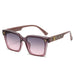 Luxurious Square Framed Sunglasses With Monogram Accent - Purple
