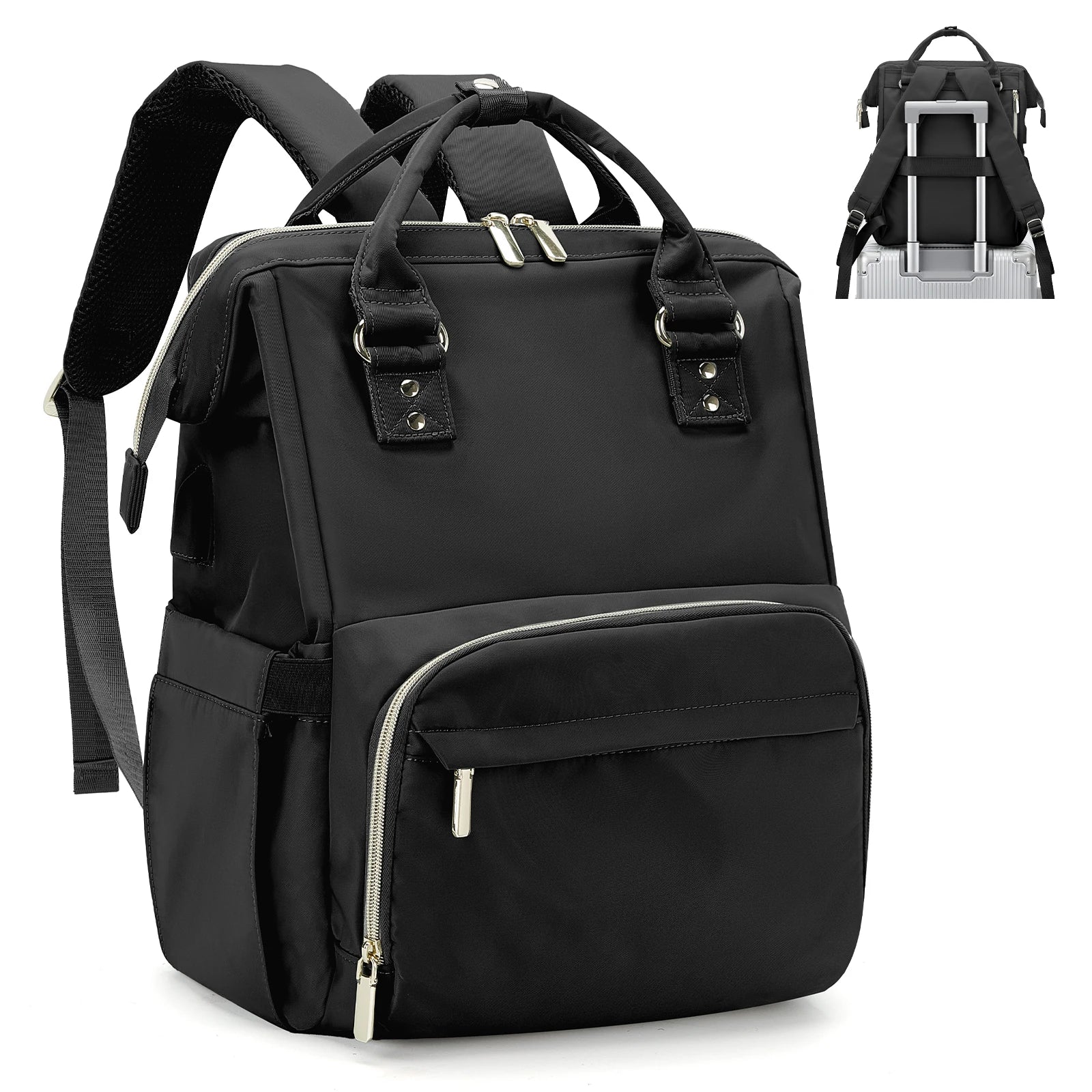 Laptop Backpack With USB Port Water Resistant